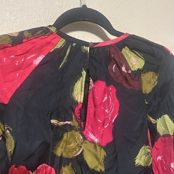 Kate Spade‎ Just Rosy Keyhole Top Silk Size XXS - Picture 9 of 10